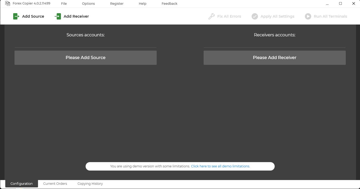 Forex Copier4が起動